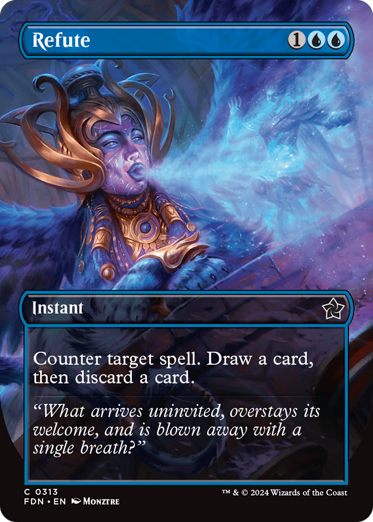 Refute (Borderless) [Foundations] | Card Merchant Takapuna
