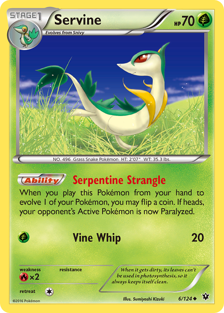 Servine (6/124) [XY: Fates Collide] | Card Merchant Takapuna