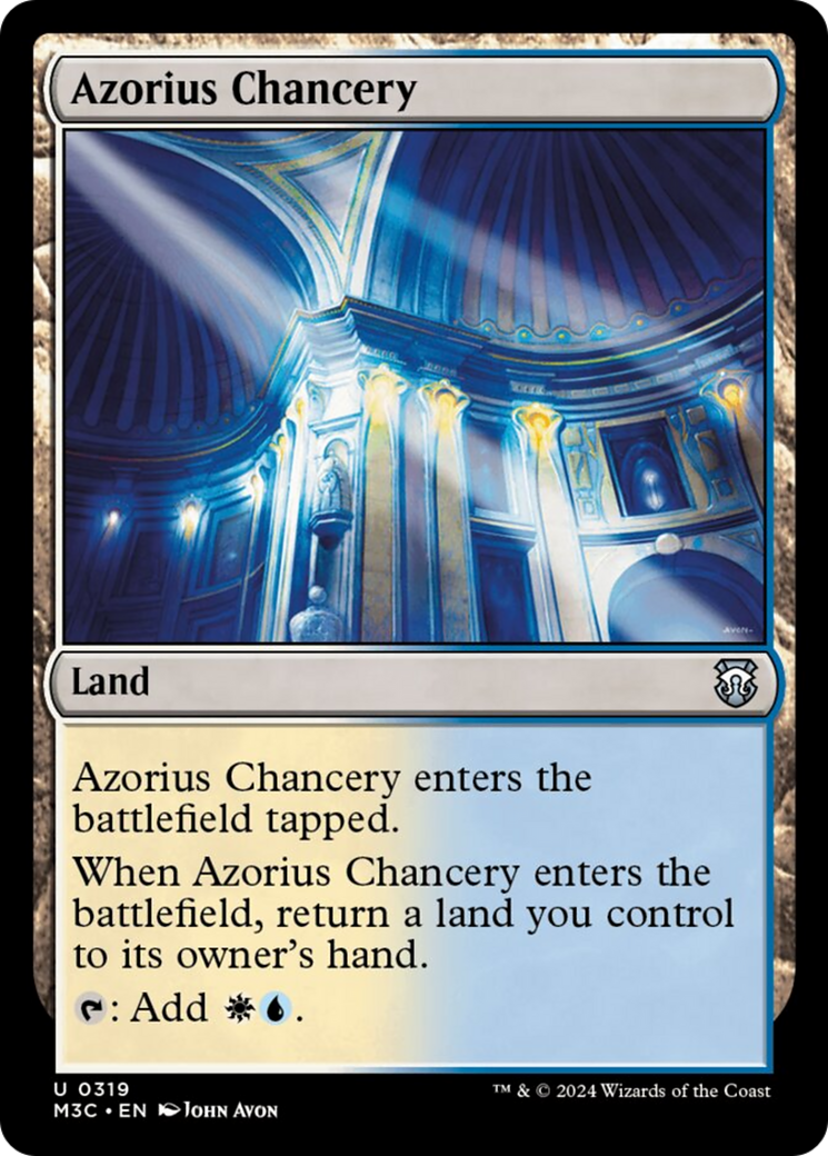 Azorius Chancery (Ripple Foil) [Modern Horizons 3 Commander] | Card Merchant Takapuna