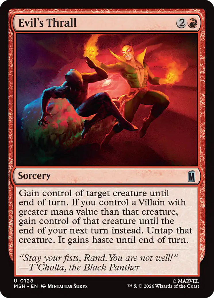 Evil's Thrall [Marvel Super Heroes] | Card Merchant Takapuna