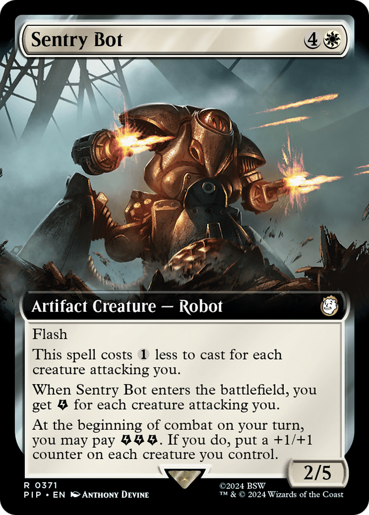 Sentry Bot (Extended Art) [Fallout] | Card Merchant Takapuna