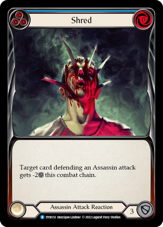 Shred (Blue) [DYN132] (Dynasty)  Rainbow Foil | Card Merchant Takapuna