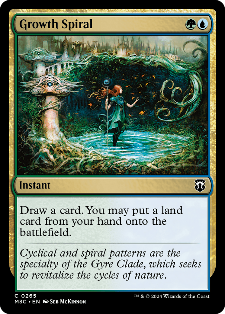 Growth Spiral (Ripple Foil) [Modern Horizons 3 Commander] | Card Merchant Takapuna