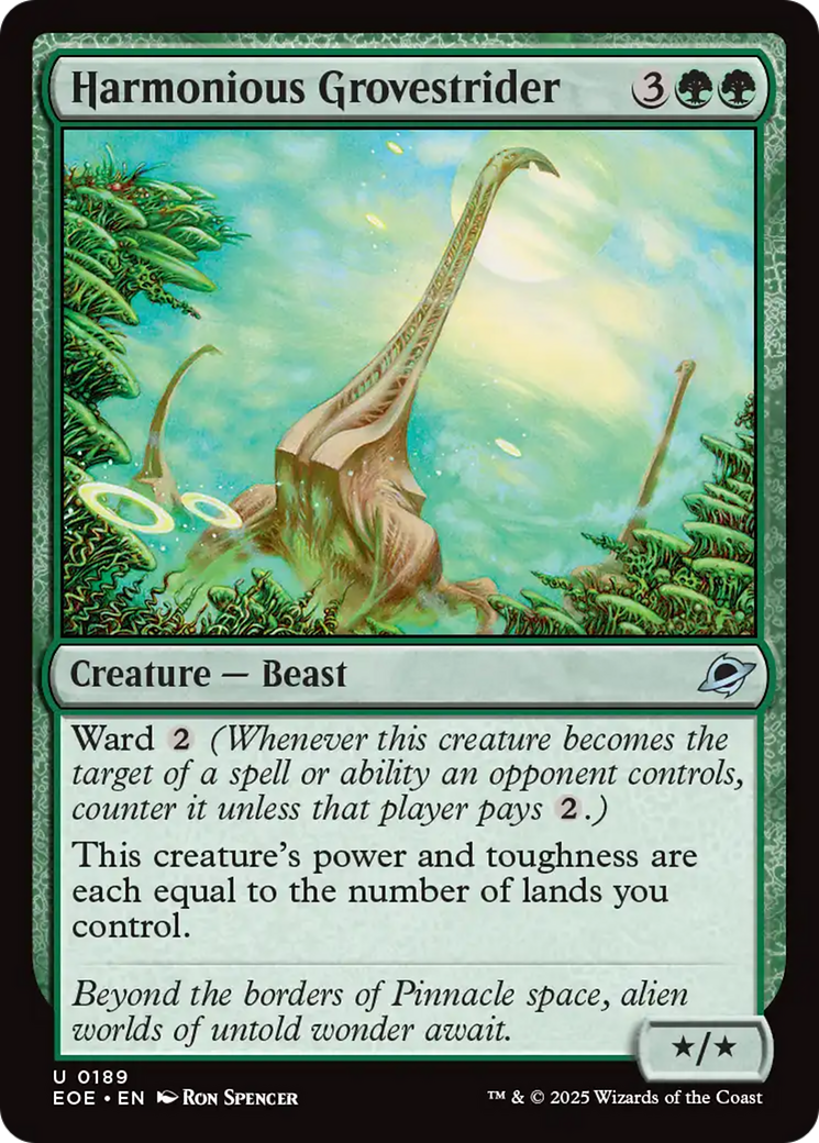 Harmonious Grovestrider [Edge of Eternities] | Card Merchant Takapuna