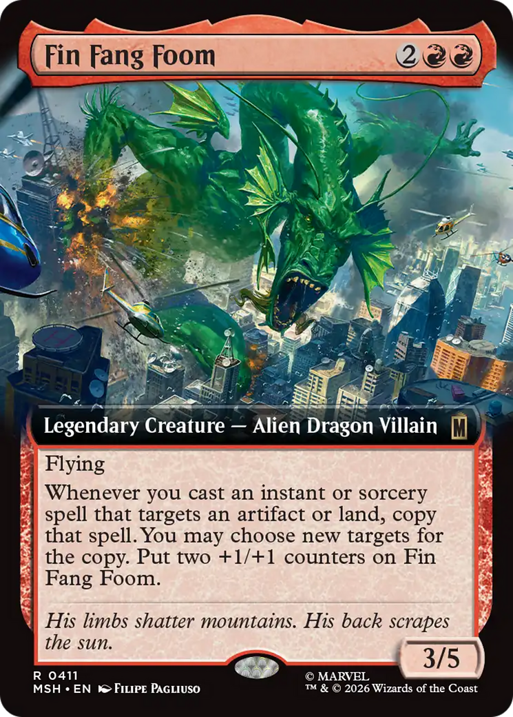 Fin Fang Foom (Extended Art) [Marvel Super Heroes] | Card Merchant Takapuna