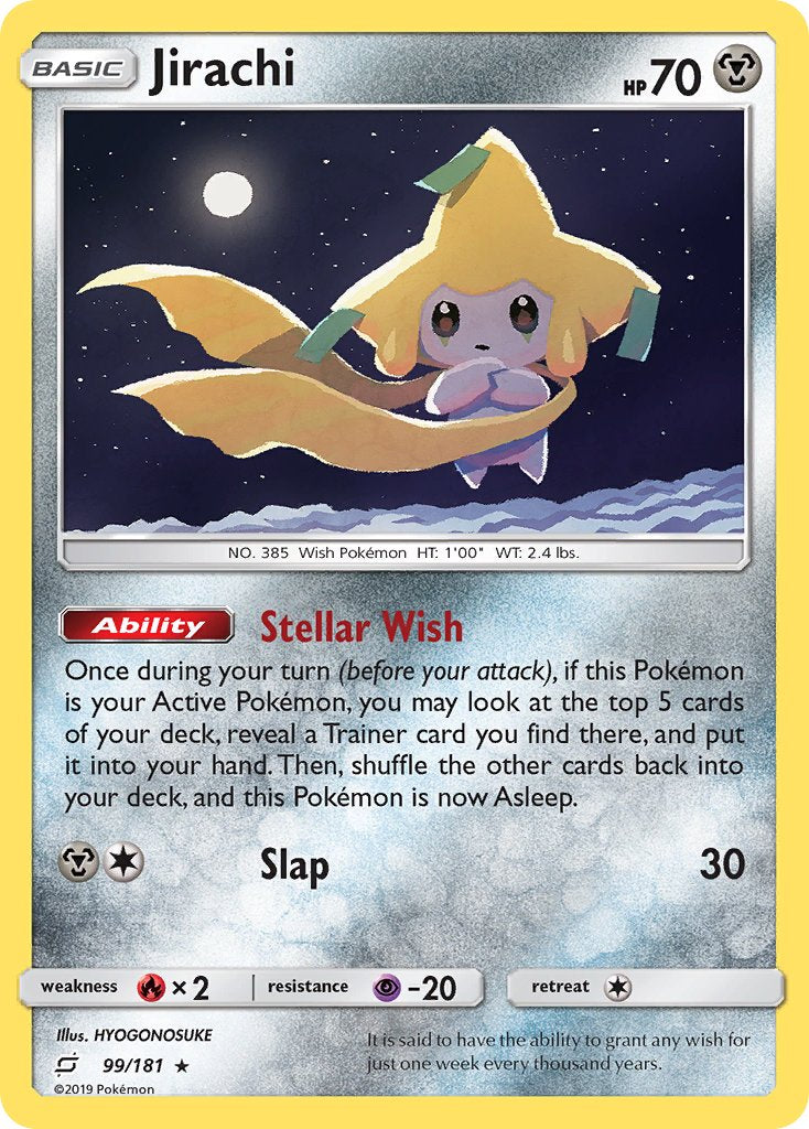 Jirachi (99/181) (Theme Deck Exclusive) [Sun & Moon: Team Up] | Card Merchant Takapuna