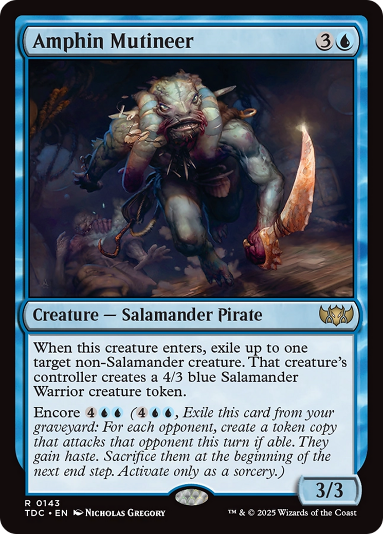 Amphin Mutineer [Tarkir: Dragonstorm Commander] | Card Merchant Takapuna