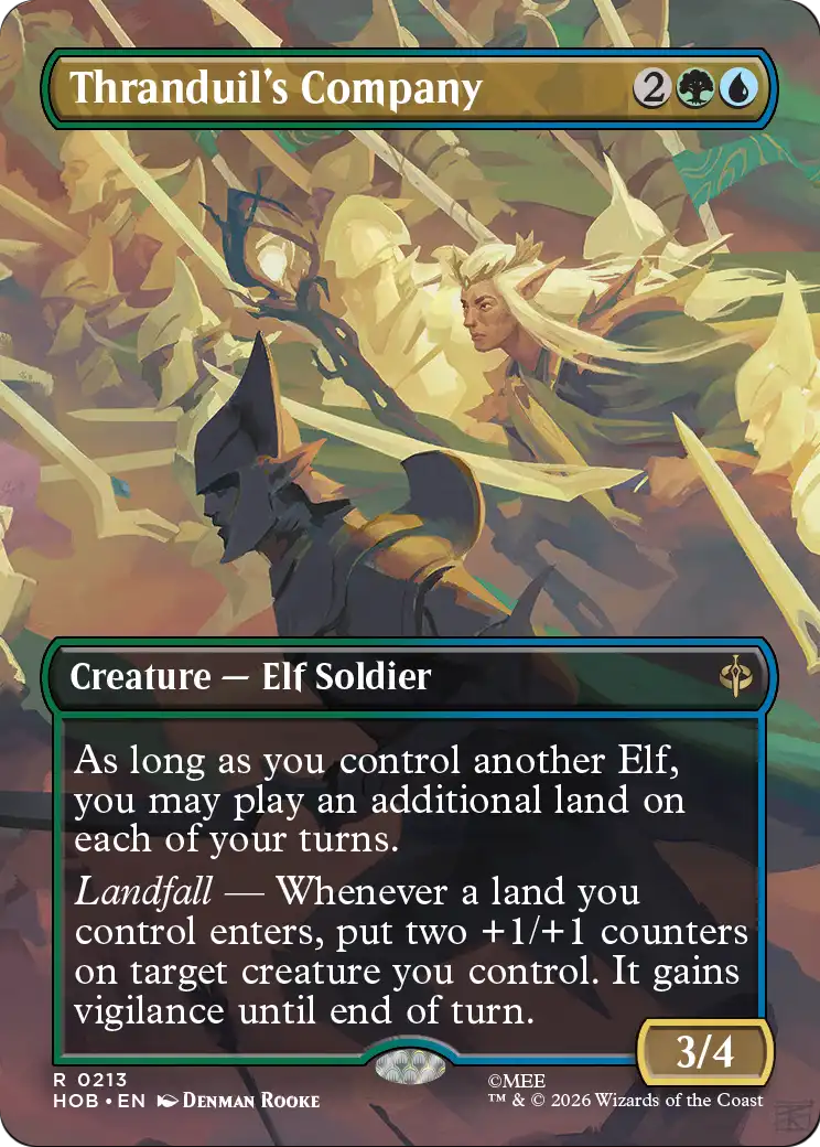 Thranduil's Company (Borderless) [The Hobbit] | Card Merchant Takapuna