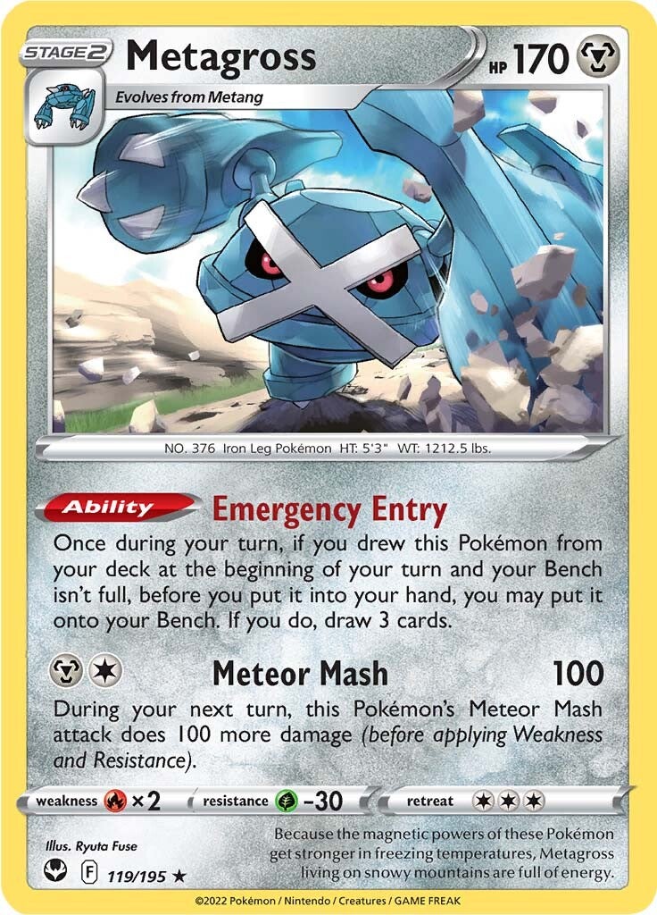 Metagross (119/195) [Sword & Shield: Silver Tempest] | Card Merchant Takapuna