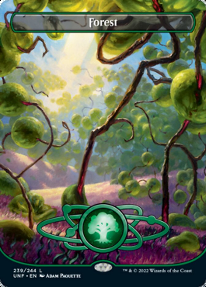 Forest (239) (Planetary Space-ic Land) [Unfinity] | Card Merchant Takapuna