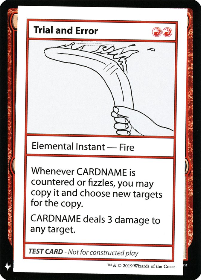 Trial and Error [Mystery Booster Playtest Cards] | Card Merchant Takapuna
