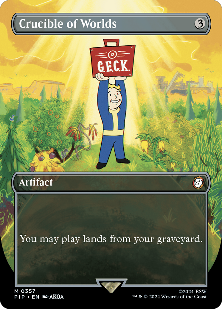 Crucible of Worlds (Borderless) [Fallout] | Card Merchant Takapuna