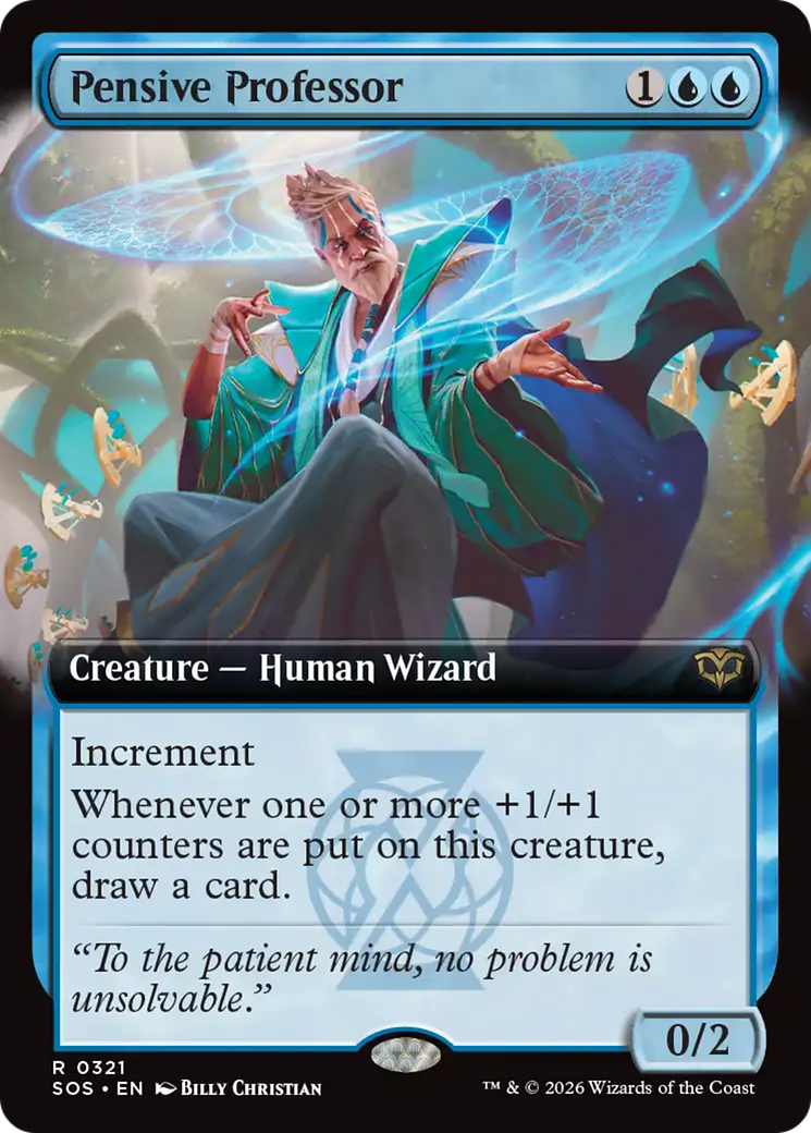 Pensive Professor (Extended Art) [Secrets of Strixhaven] | Card Merchant Takapuna