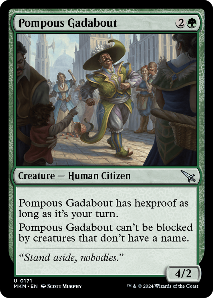 Pompous Gadabout [Murders at Karlov Manor] | Card Merchant Takapuna