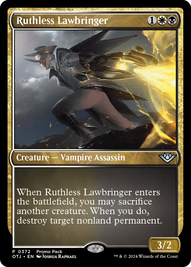 Ruthless Lawbringer (Promo Pack) [Outlaws of Thunder Junction Promos] | Card Merchant Takapuna