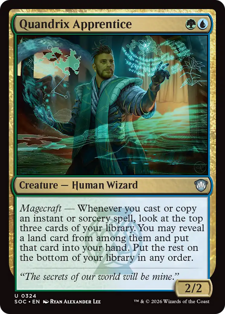 Quandrix Apprentice [Secrets of Strixhaven Commander] | Card Merchant Takapuna