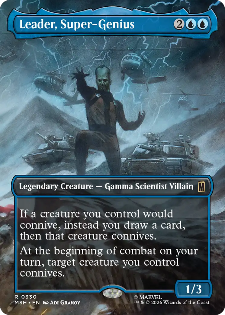 Leader, Super-Genius (Borderless) [Marvel Super Heroes] | Card Merchant Takapuna