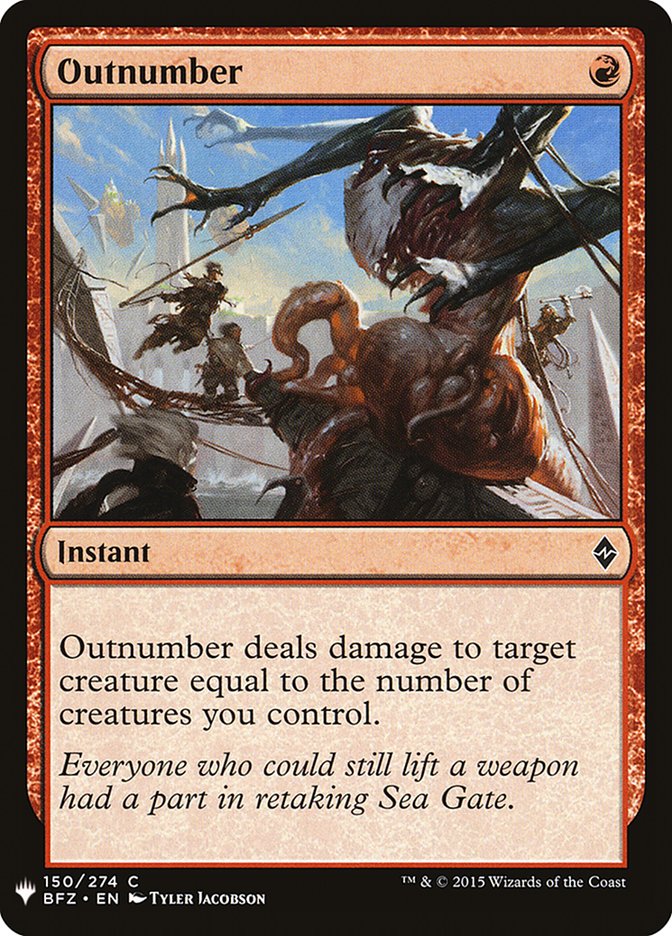 Outnumber [Mystery Booster] | Card Merchant Takapuna
