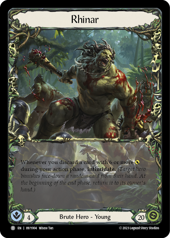 Rhinar [HVY004] (Heavy Hitters) | Card Merchant Takapuna