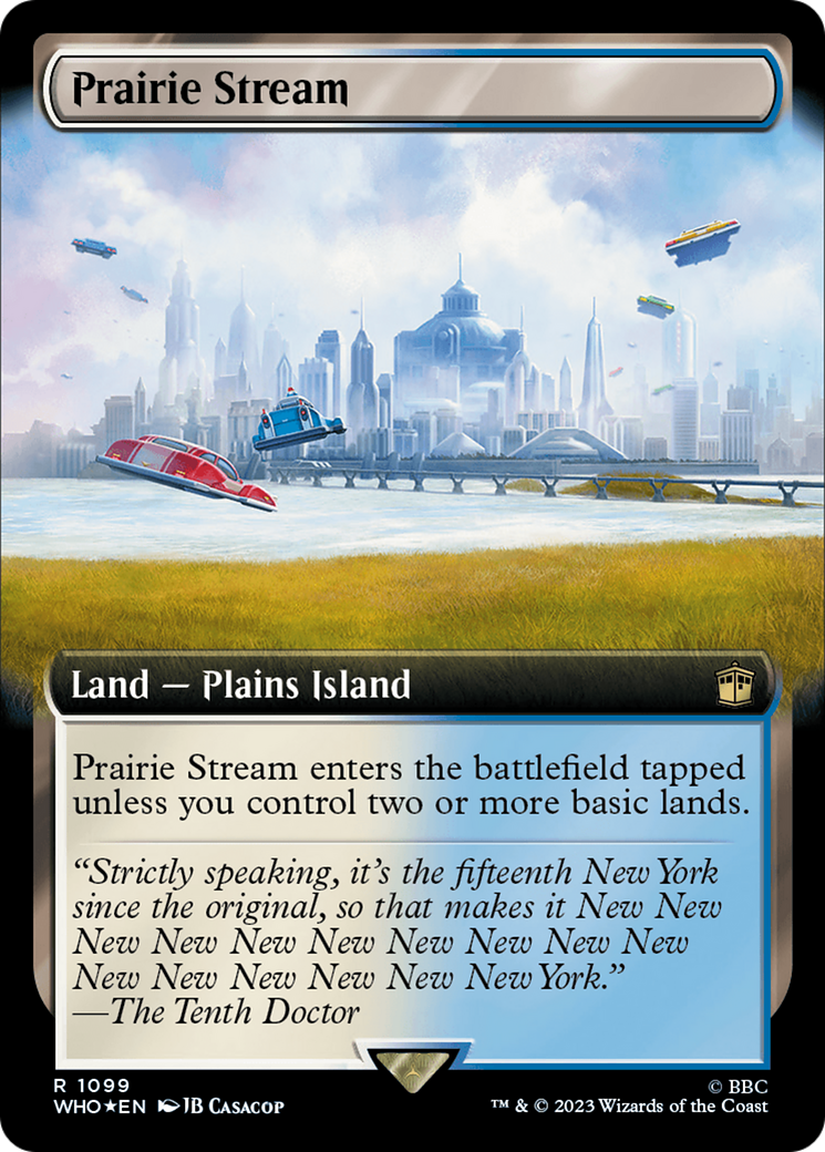 Prairie Stream (Extended Art) (Surge Foil) [Doctor Who] | Card Merchant Takapuna