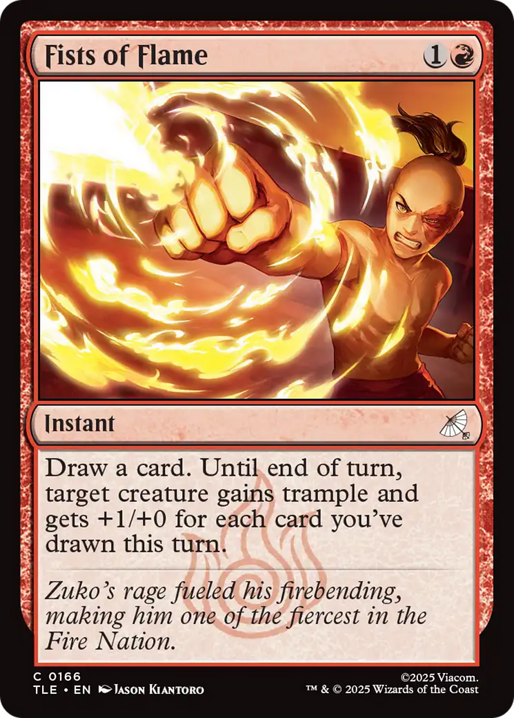 Fists of Flame [Avatar: The Last Airbender: Eternal-Legal] | Card Merchant Takapuna