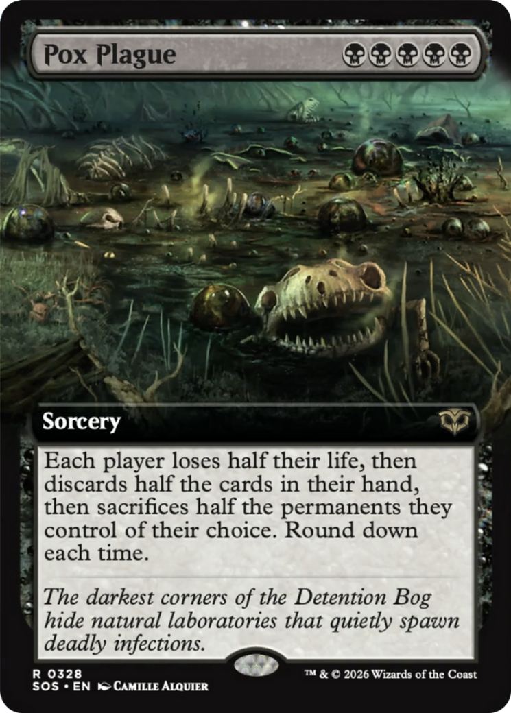 Pox Plague (Extended Art) [Secrets of Strixhaven] | Card Merchant Takapuna