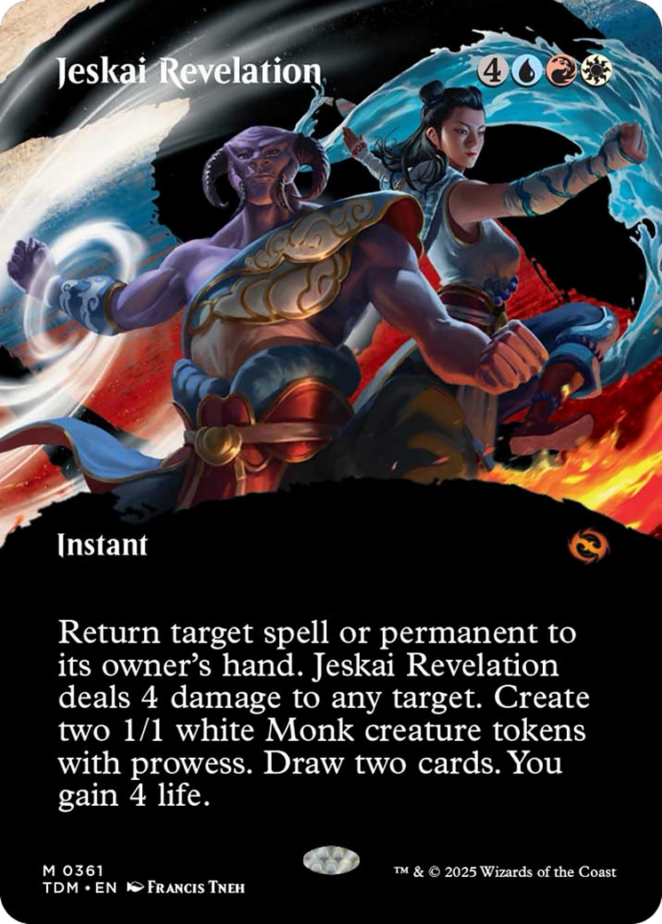 Jeskai Revelation (Borderless) [Tarkir: Dragonstorm] | Card Merchant Takapuna