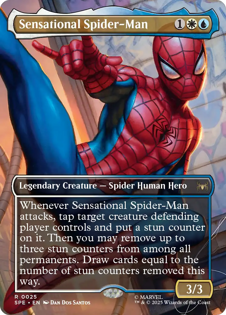 Sensational Spider-Man (Borderless) [Marvel's Spider-Man: Eternal-Legal] | Card Merchant Takapuna