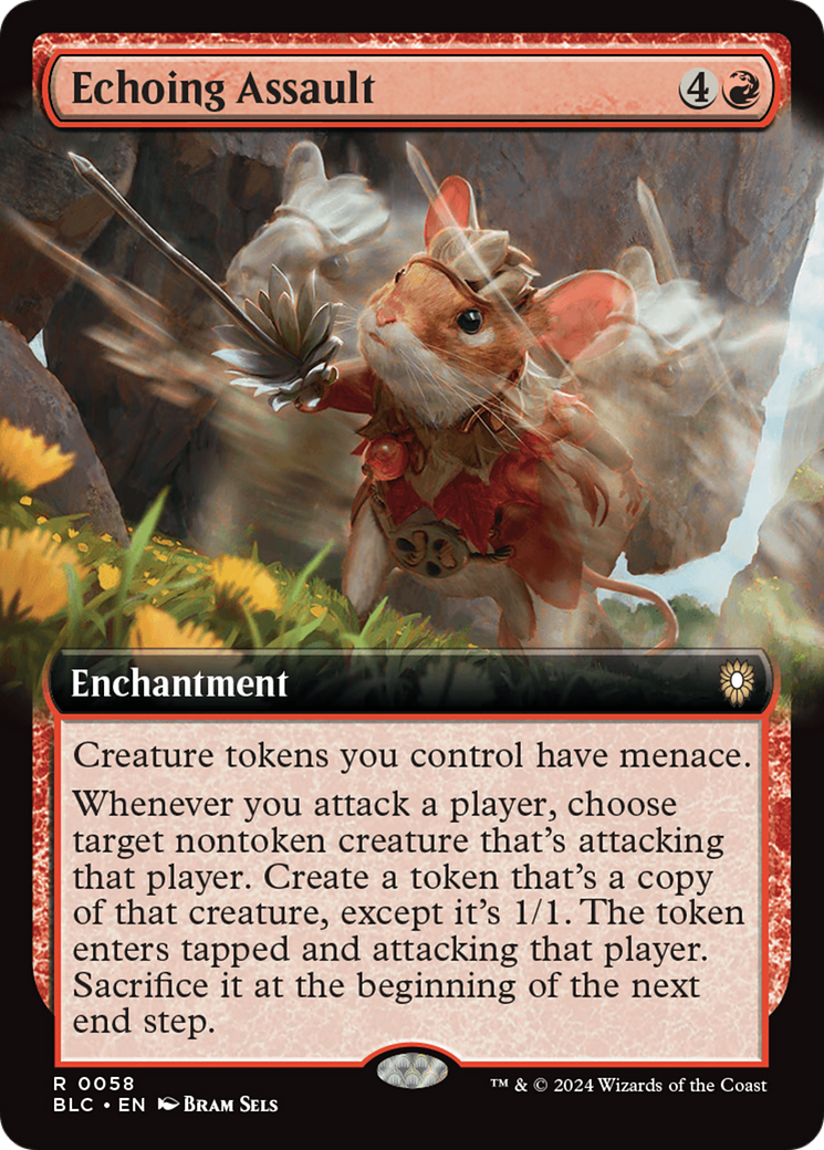 Echoing Assault (Extended Art) [Bloomburrow Commander] | Card Merchant Takapuna