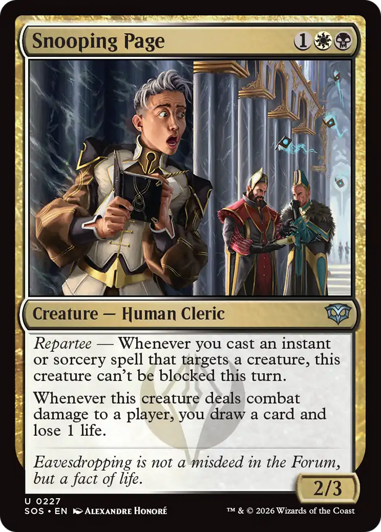 Snooping Page [Secrets of Strixhaven] | Card Merchant Takapuna
