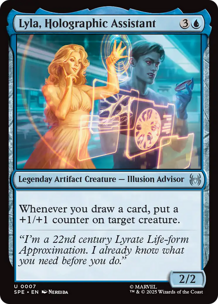 Lyla, Holographic Assistant [Marvel's Spider-Man: Eternal-Legal] | Card Merchant Takapuna