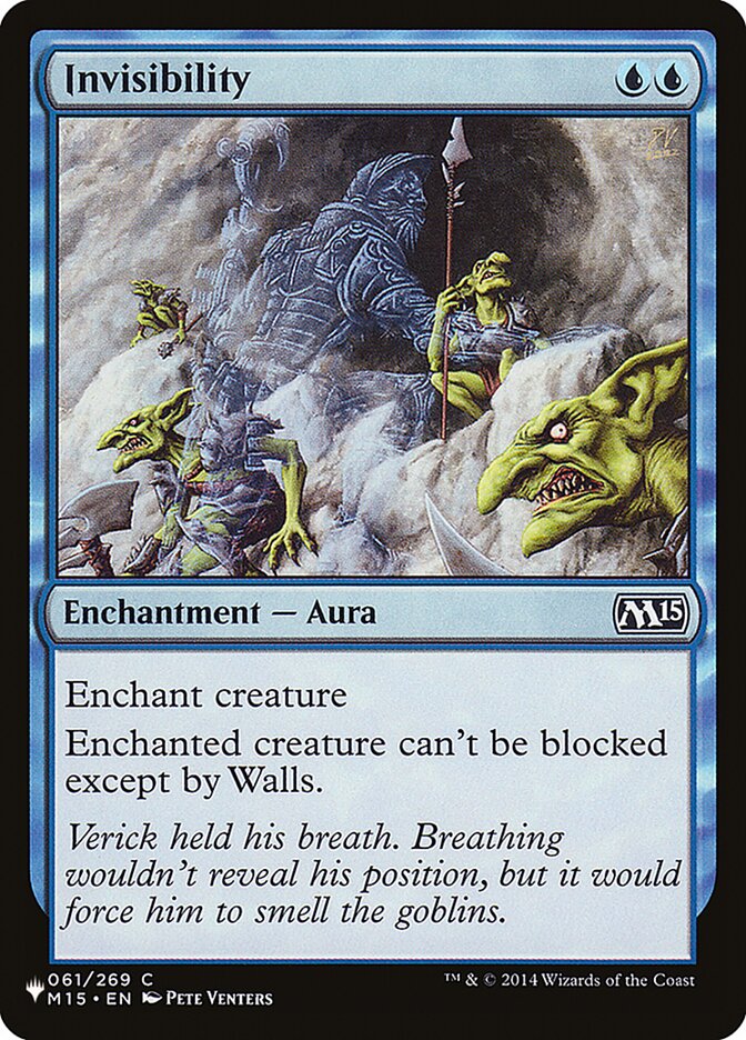 Invisibility [The List] | Card Merchant Takapuna