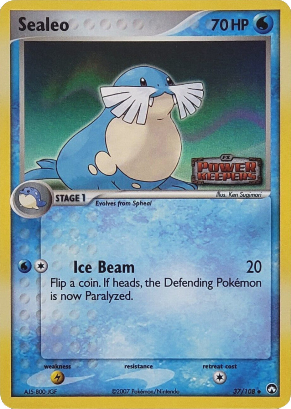 Sealeo (37/108) (Stamped) [EX: Power Keepers] | Card Merchant Takapuna
