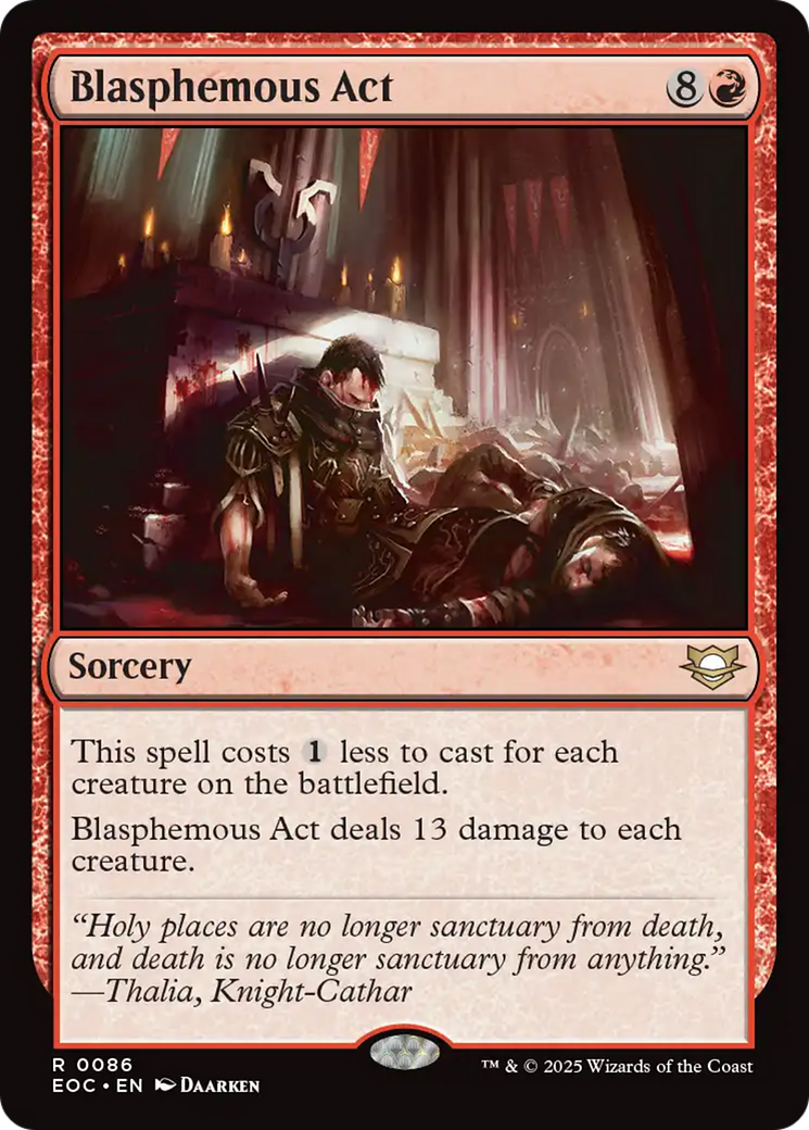 Blasphemous Act [Edge of Eternities Commander] | Card Merchant Takapuna