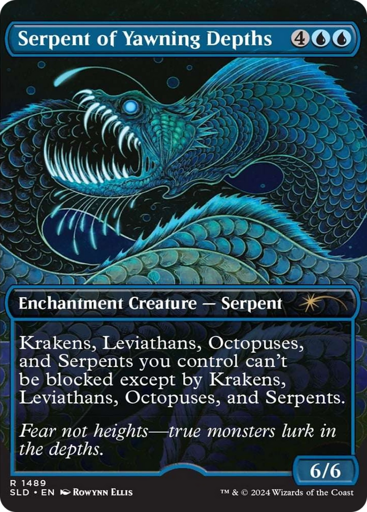 Serpent of Yawning Depths (Rainbow Foil) [Secret Lair Drop Series] | Card Merchant Takapuna