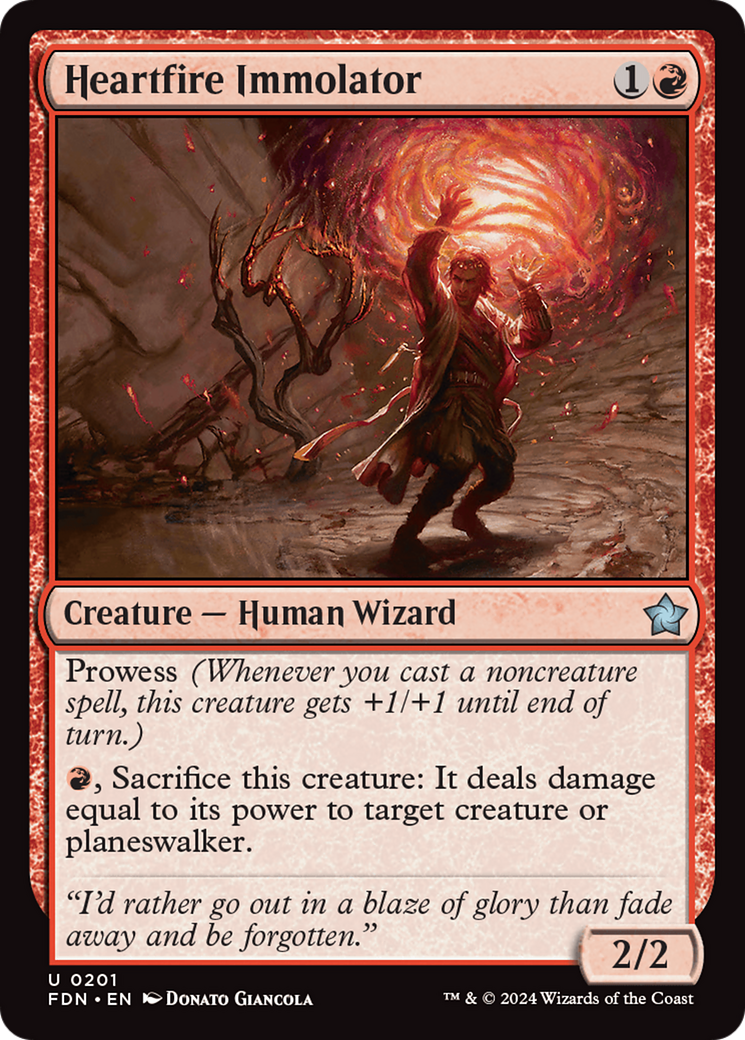 Heartfire Immolator [Foundations] | Card Merchant Takapuna