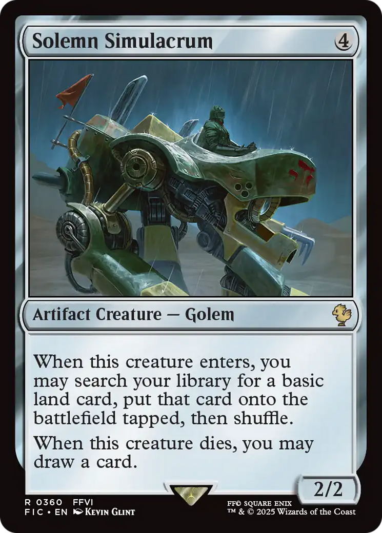 Solemn Simulacrum [FINAL FANTASY Commander] | Card Merchant Takapuna