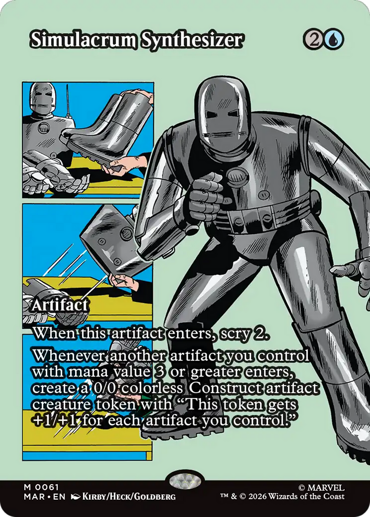 Simulacrum Synthesizer (Borderless) [Marvel Universe: Eternal-Legal] | Card Merchant Takapuna
