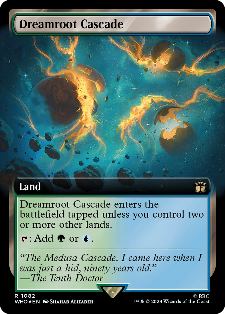 Dreamroot Cascade (Extended Art) (Surge Foil) [Doctor Who] | Card Merchant Takapuna