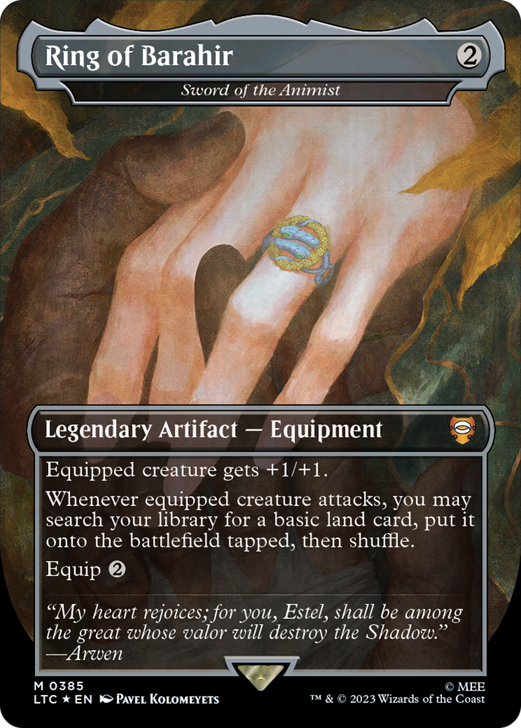 Ring of Barahir - Sword of the Animist (Surge Foil Realms and Relics) [The Lord of the Rings: Tales of Middle-Earth Commander] | Card Merchant Takapuna