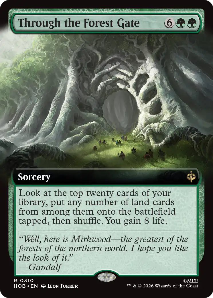 Through the Forest Gate (Extended Art) [The Hobbit] | Card Merchant Takapuna