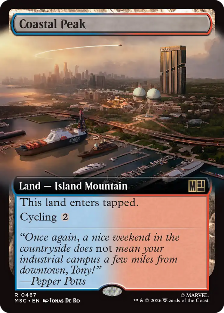Coastal Peak (Extended Art) [Marvel Super Heroes Commander] | Card Merchant Takapuna