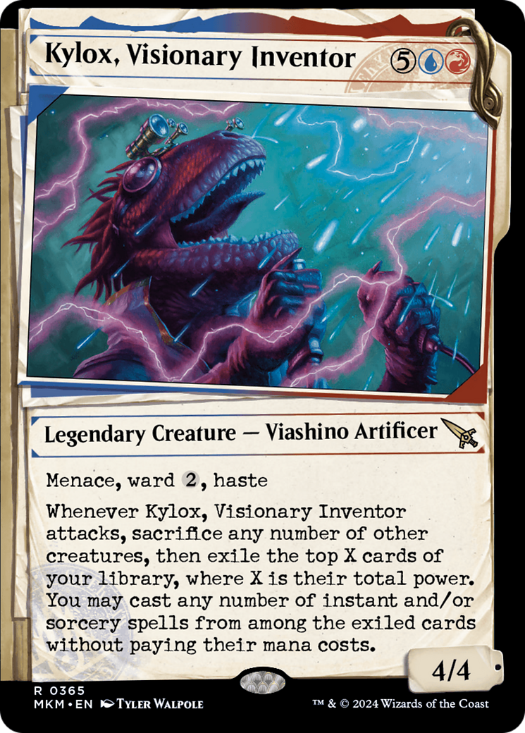 Kylox, Visionary Inventor (Showcase) [Murders at Karlov Manor] | Card Merchant Takapuna
