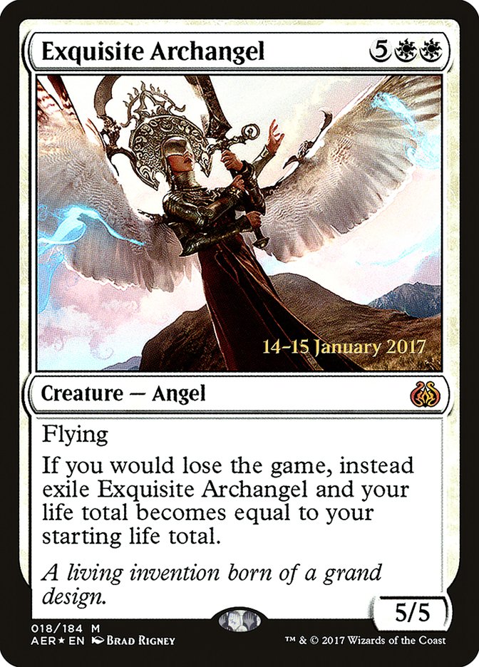 Exquisite Archangel [Aether Revolt Prerelease Promos] | Card Merchant Takapuna