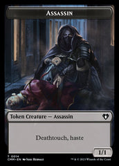 Spirit (0039) // Assassin Double-Sided Token [Commander Masters Tokens] | Card Merchant Takapuna