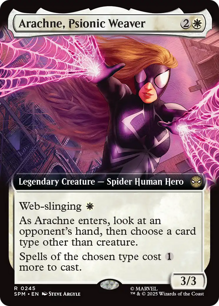 Arachne, Psionic Weaver (Extended Art) [Marvel's Spider-Man] | Card Merchant Takapuna