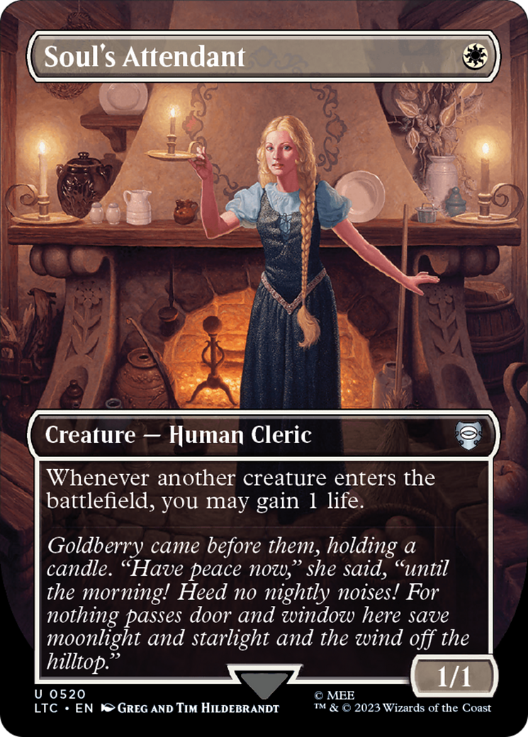 Soul's Attendant (Borderless) [The Lord of the Rings: Tales of Middle-Earth Commander] | Card Merchant Takapuna