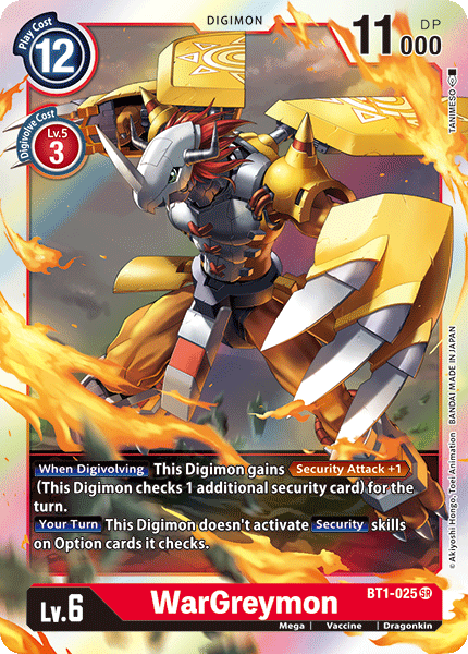 WarGreymon [BT1-025] [Release Special Booster Ver.1.0] | Card Merchant Takapuna