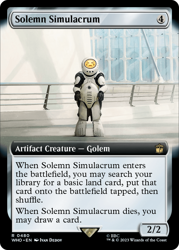 Solemn Simulacrum (Extended Art) [Doctor Who] | Card Merchant Takapuna
