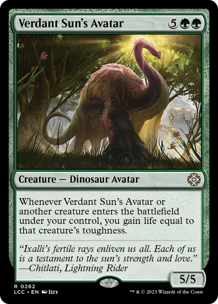 Verdant Sun's Avatar [The Lost Caverns of Ixalan Commander] | Card Merchant Takapuna